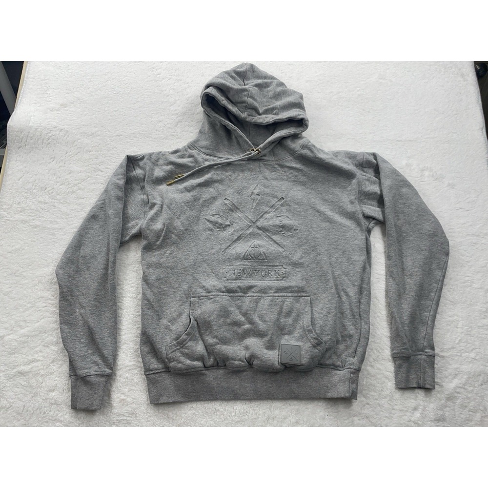 Harry‎ Potter Wizarding World New York Embossed Gray Hoodie Kids Medium M